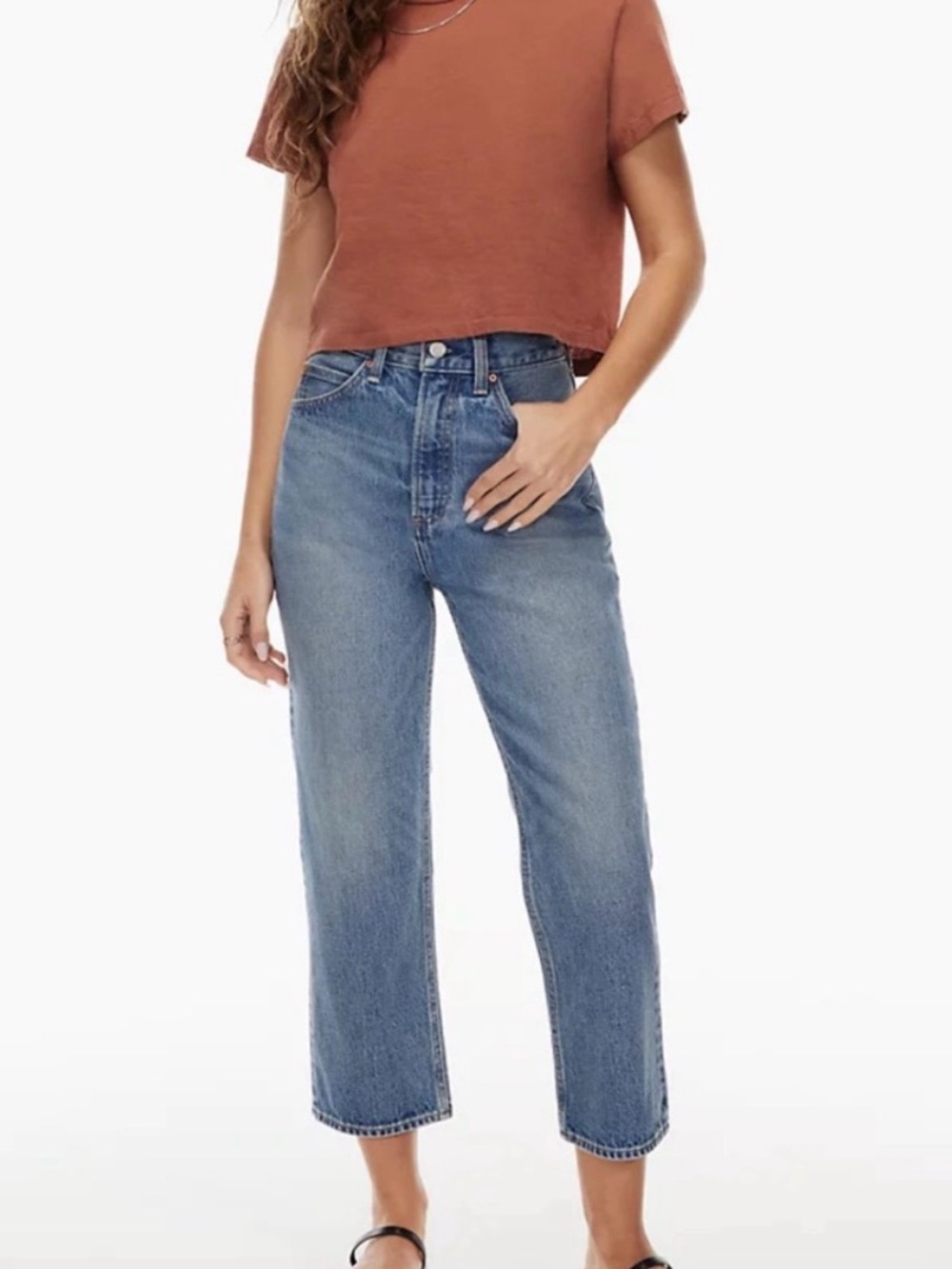 Aritzia Women’s pin up super high straight jeans